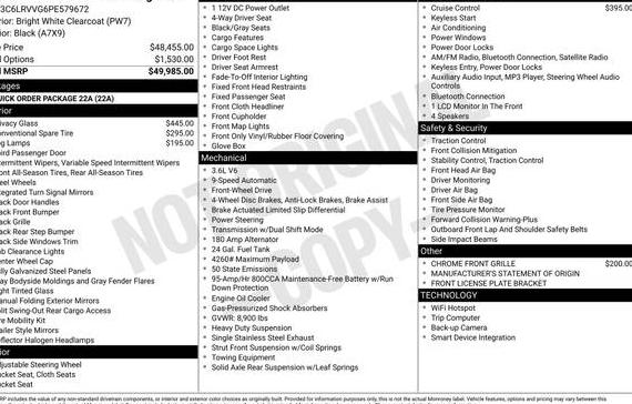 RAM PROMASTER 2500 2023 3C6LRVVG6PE579672 image